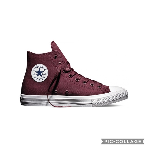 Converse Shoes - Converse Lunarlon high top sneakers burgundy